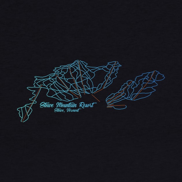 Stowe Mountain Resort Trail Map by ChasingGnarnia